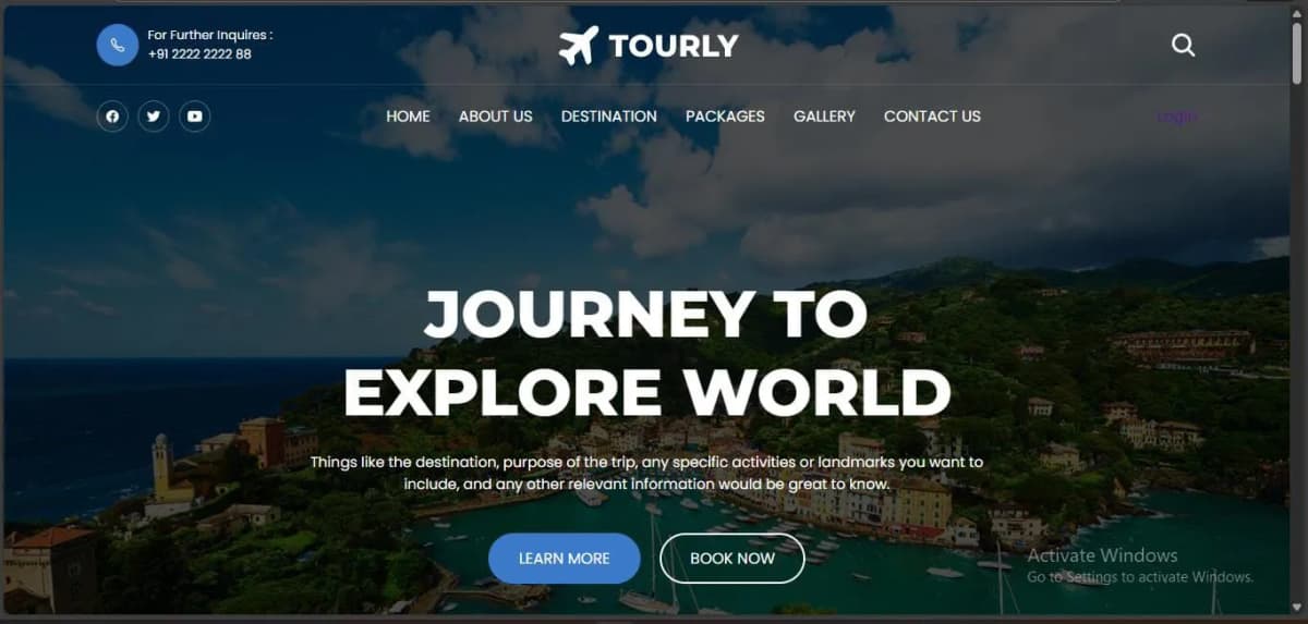 Travel Website Demo